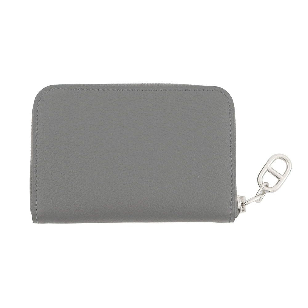 Hermes Coin Case Zip Azap Compact Grimeia Silver — view 3