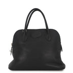 Hermes Handbag Bolide 31 Black Silver Taurillon Clemence 2-Way