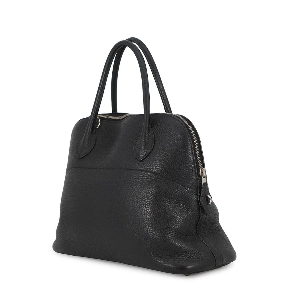Hermes Handbag Bolide 31 Black Silver Taurillon Clemence 2-Way — view 2