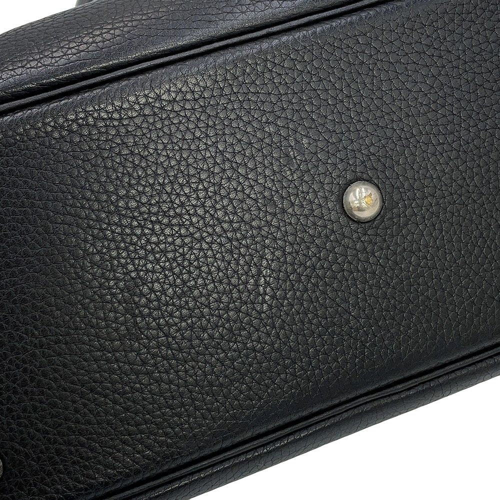 Hermes Handbag Bolide 31 Black Silver Taurillon Clemence 2-Way — view 7