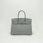 Hermes Birkin 30 Tote Togo Gray Mouette Silver