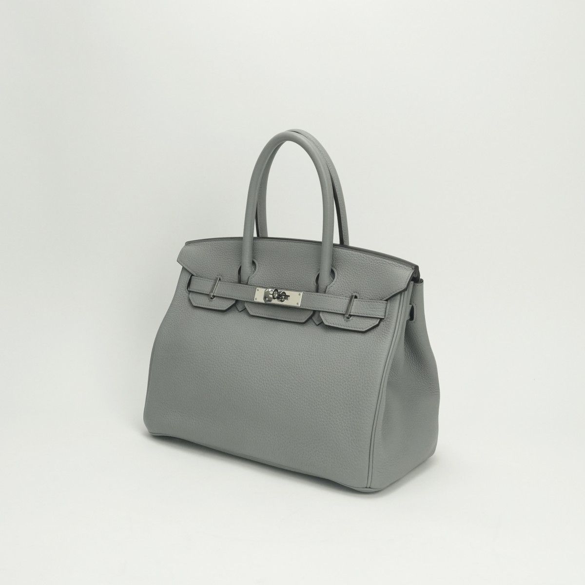 Hermes Birkin 30 Tote Togo Gray Mouette Silver — view 2
