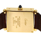Cartier Tank Obu Watch 18k Yellow Gold Leather — view 6