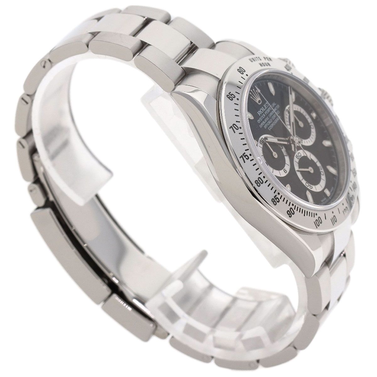 Rolex Cosmograph Daytona Mirror Buckle Watch SS — view 2