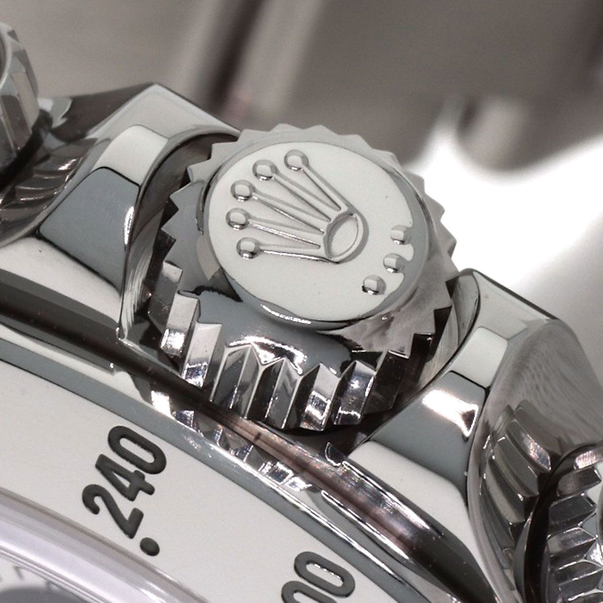 Rolex Cosmograph Daytona Mirror Buckle Watch SS — view 9
