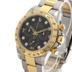 Rolex Cosmograph Daytona Diamond Watch SS Yellow Gold 18k — view 3