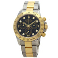 Rolex Cosmograph Daytona Diamond Watch SS Yellow Gold 18k