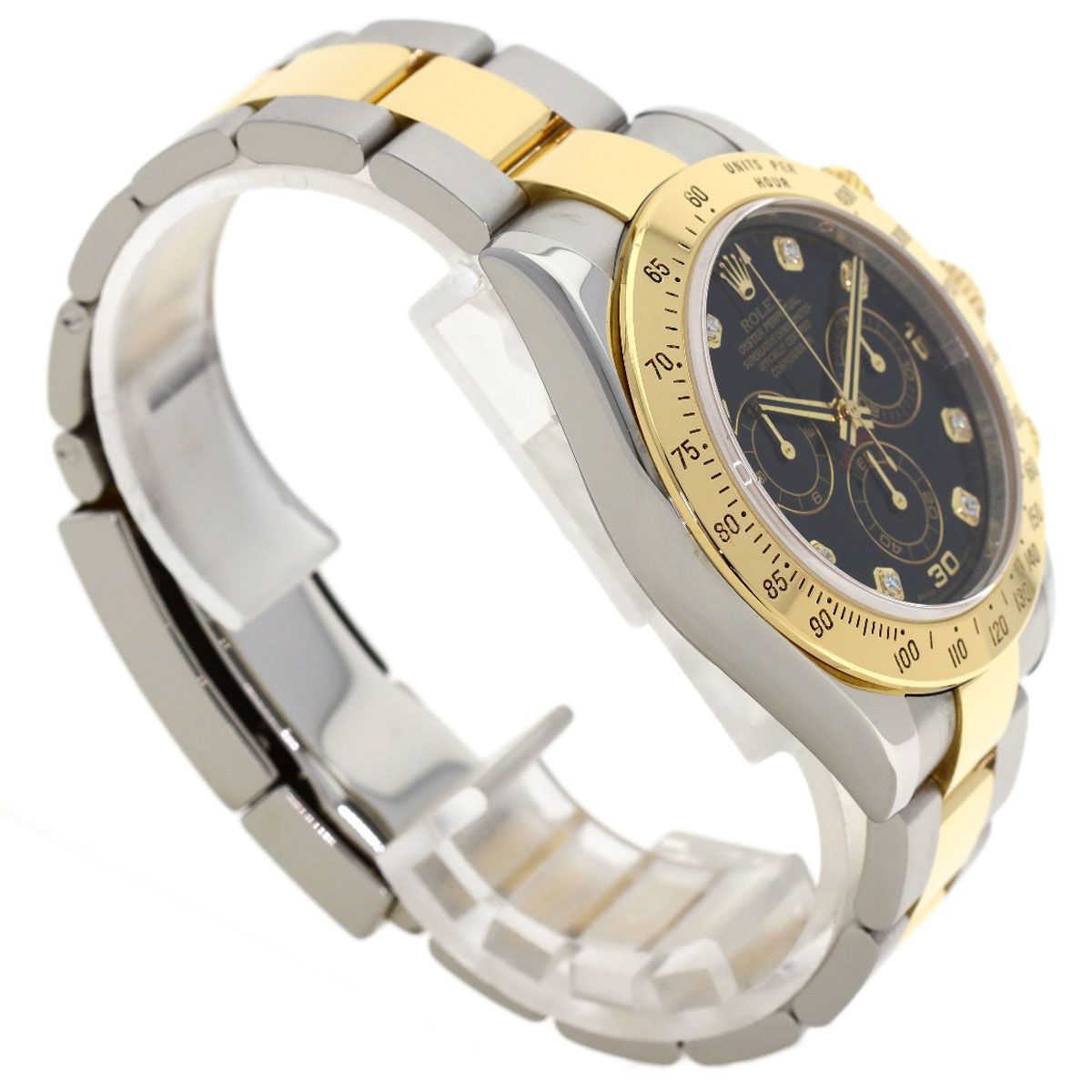 Rolex Cosmograph Daytona Diamond Watch SS Yellow Gold 18k — view 2
