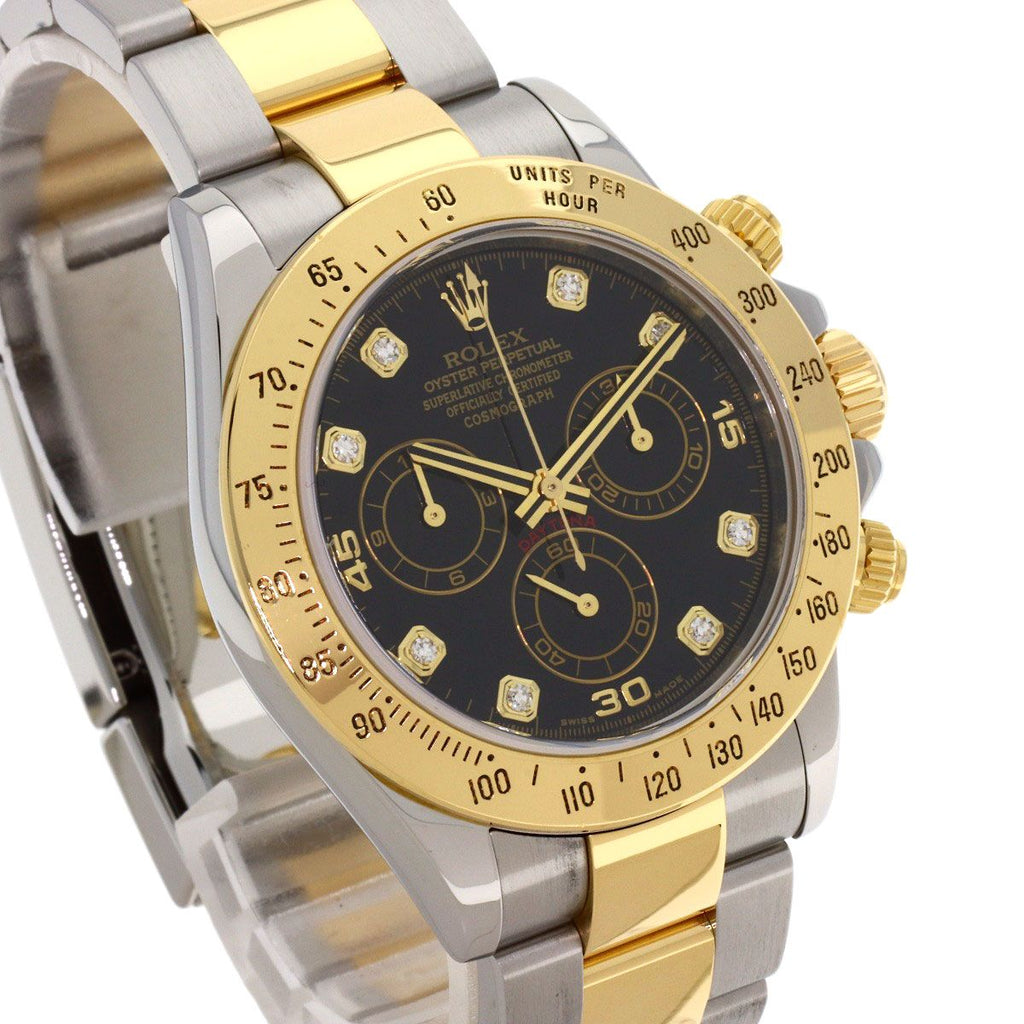 Rolex Cosmograph Daytona Diamond Watch SS Yellow Gold 18k — view 4