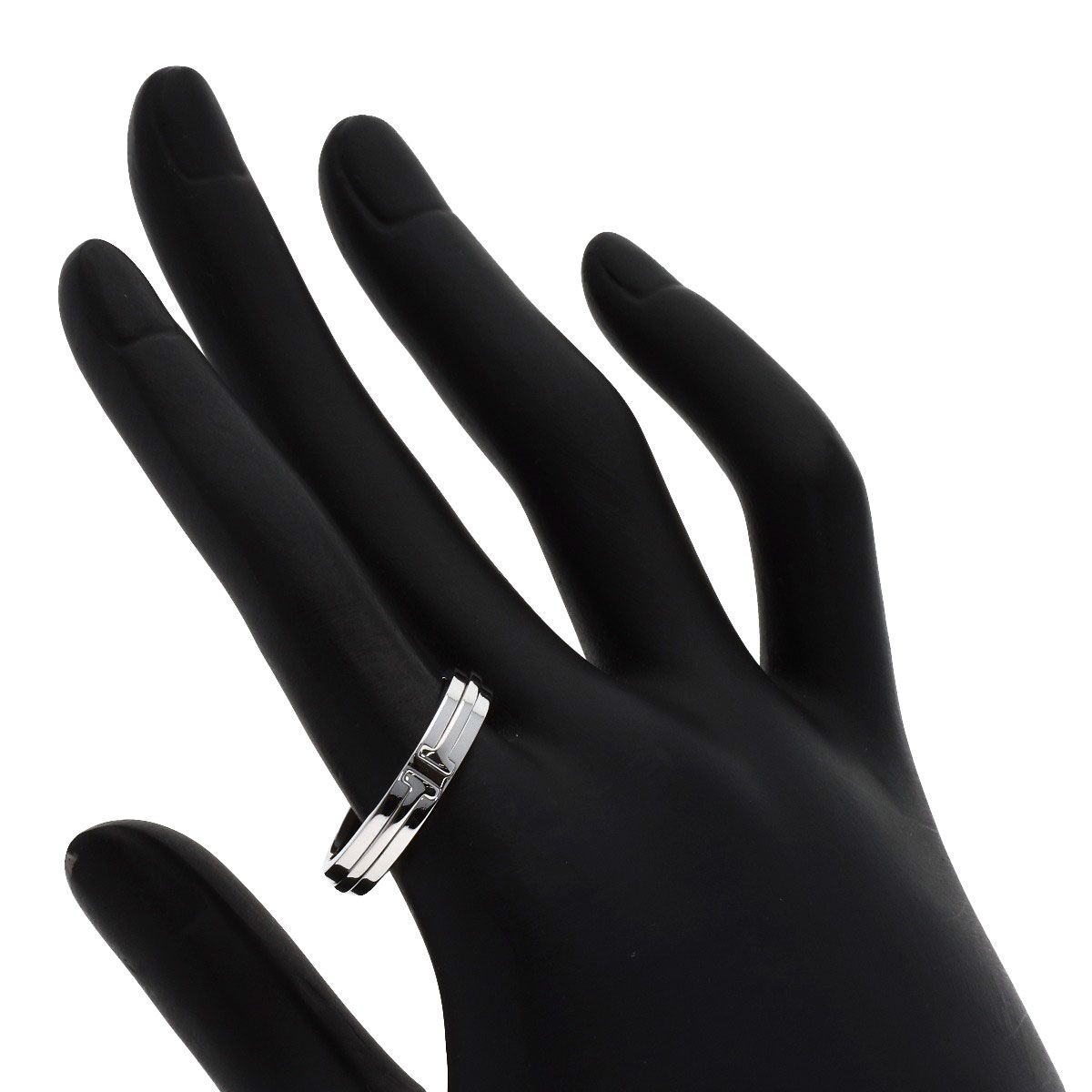 Tiffany & Co T Narrow Ring 18k White Gold — view 7