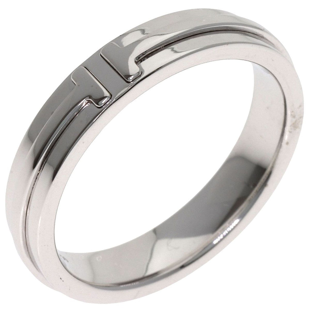 Tiffany & Co T Narrow Ring 18k White Gold — view 2