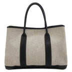 Hermes Garden Party PM Silver Handbag Toile Ash Buffalo — view 2