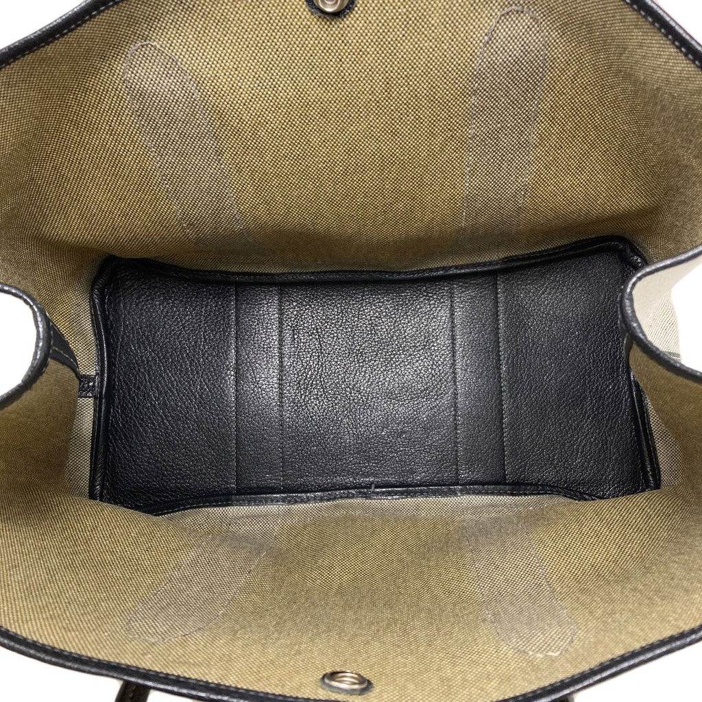 Hermes Garden Party PM Silver Handbag Toile Ash Buffalo — view 5