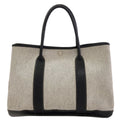 Hermes Garden Party PM Silver Handbag Toile Ash Buffalo