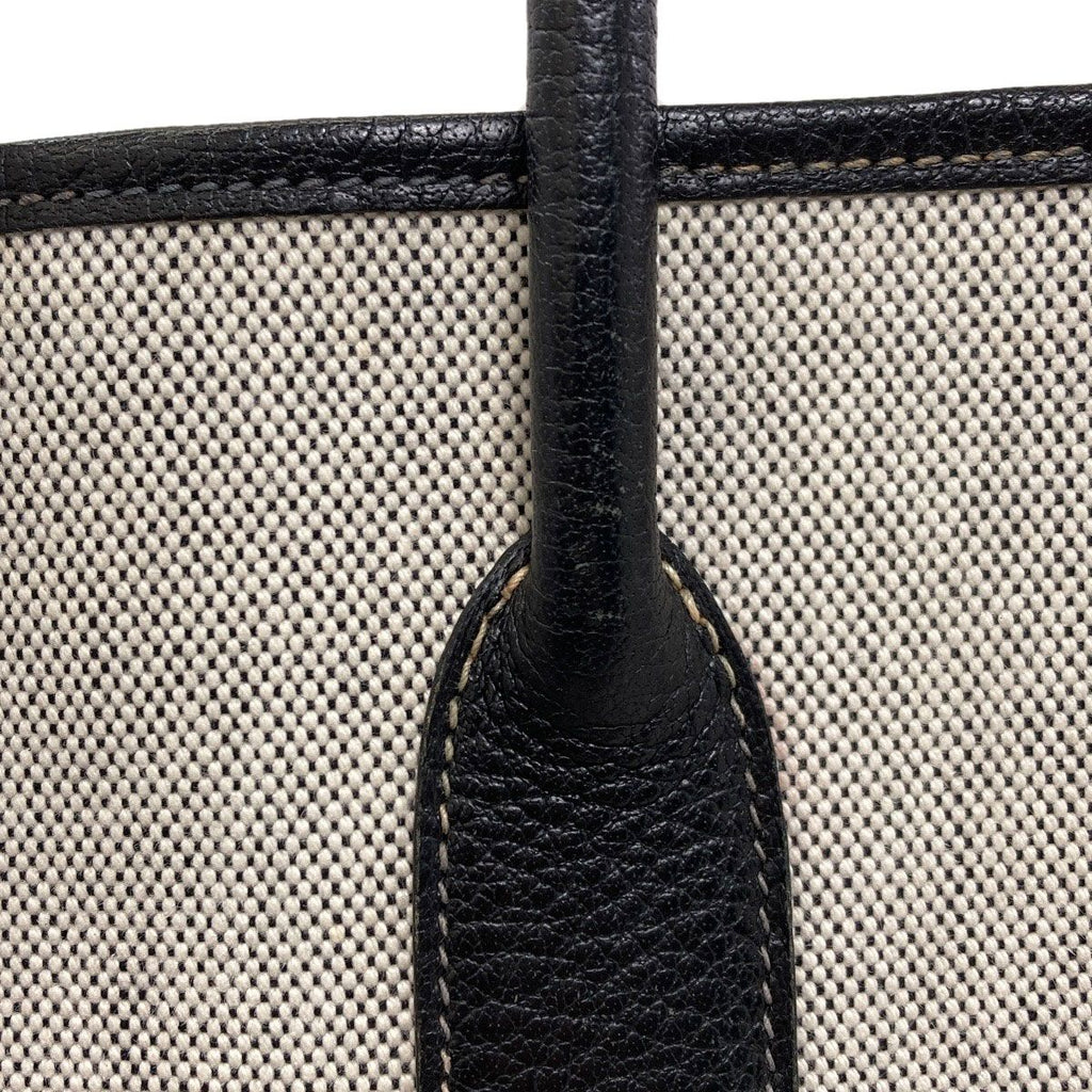 Hermes Garden Party PM Silver Handbag Toile Ash Buffalo — view 9