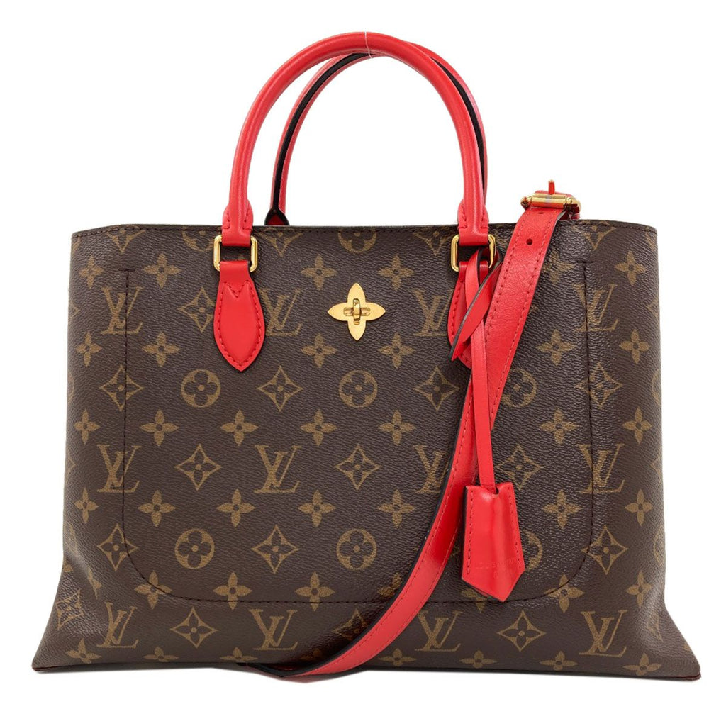 Louis Vuitton Flower Tote Handbag Monogram Canvas