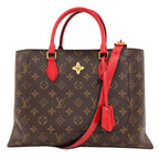 Louis Vuitton Flower Tote Handbag Monogram Canvas