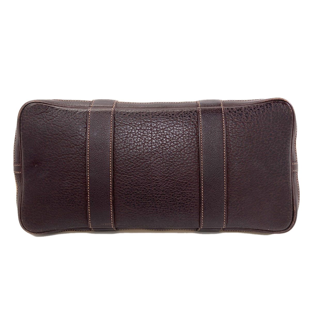 Hermes Garden Party PM Brown Silver Handbag Toile — view 4