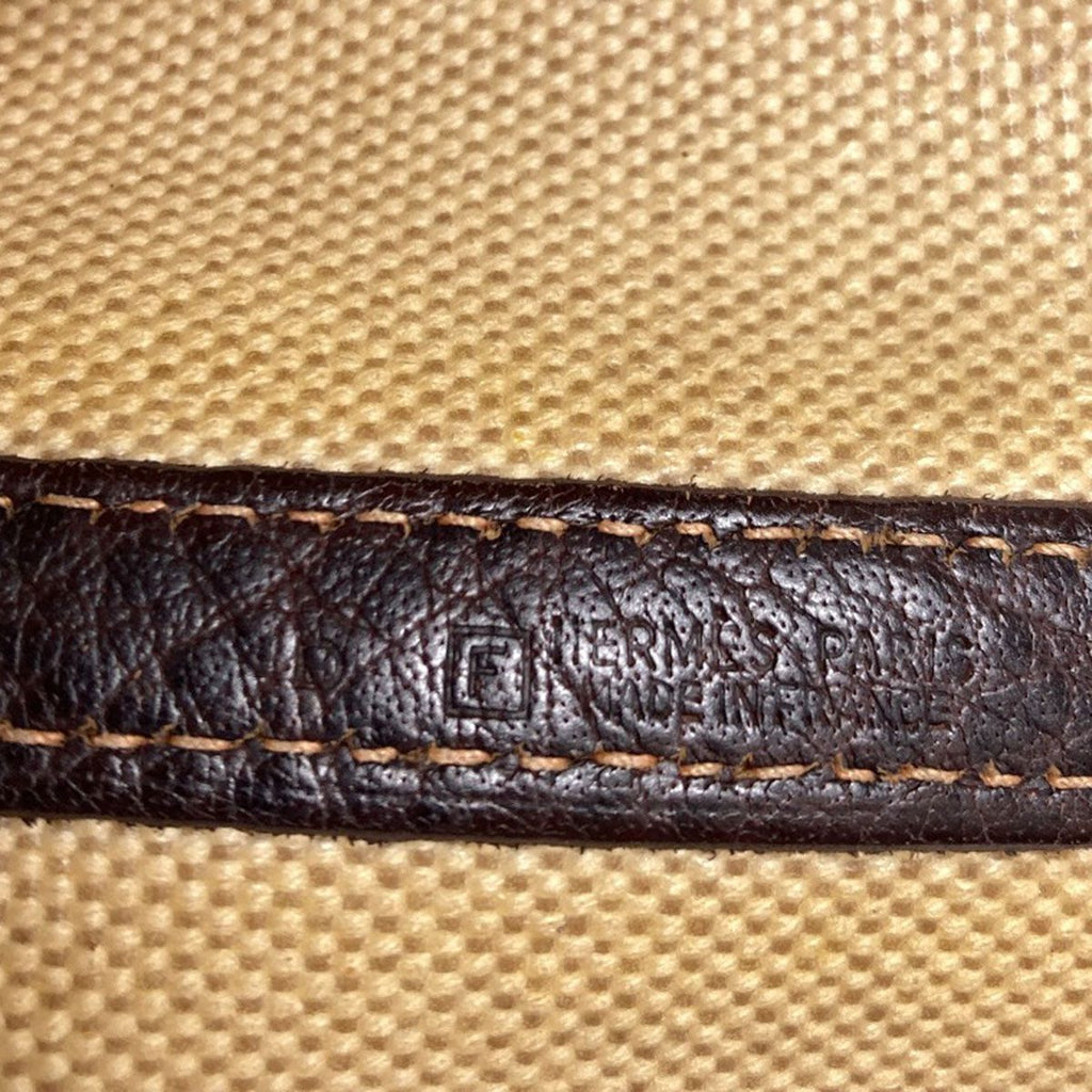 Hermes Garden Party PM Brown Silver Handbag Toile — view 7
