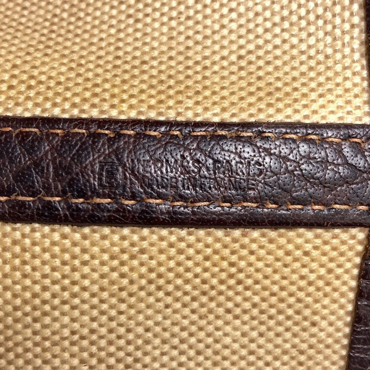 Hermes Garden Party PM Brown Silver Handbag Toile — view 6