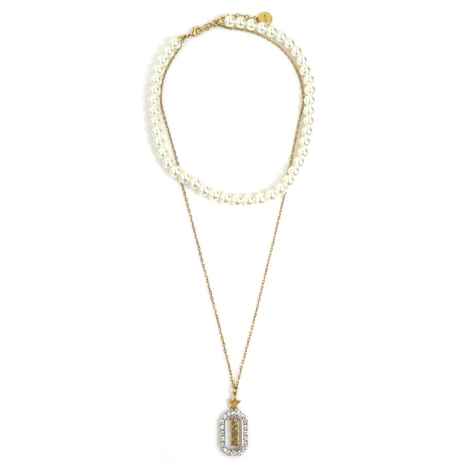 Dior Necklace White Gold — view 3