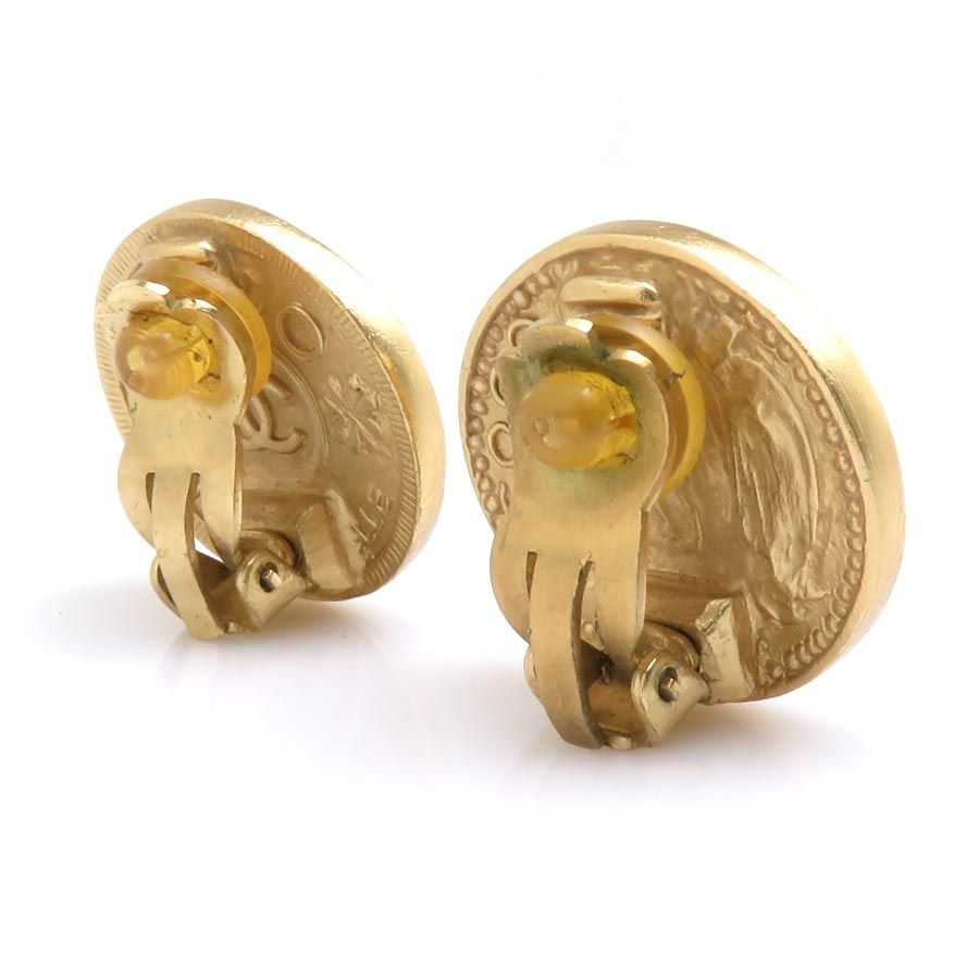 Chanel Earrings Mademoiselle Gold — view 4