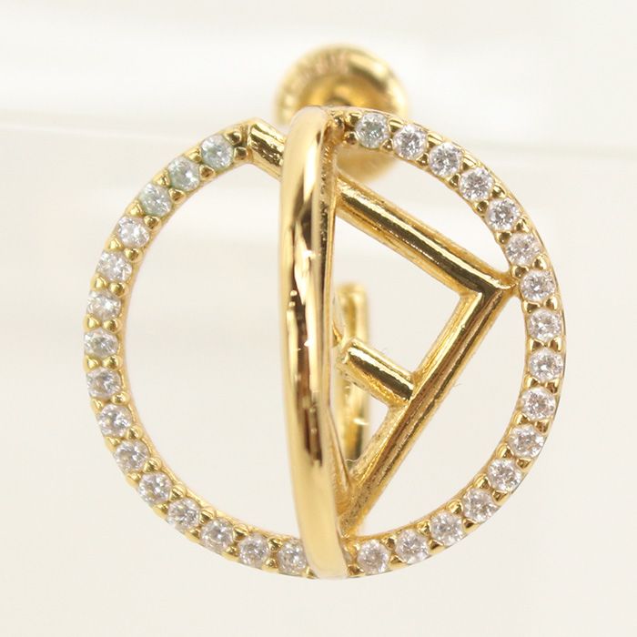 Fendi Earrings Metal Gold — view 2