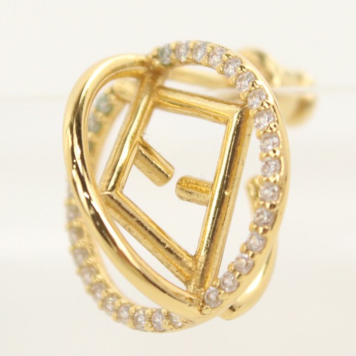 Fendi Earrings Metal Gold — view 3