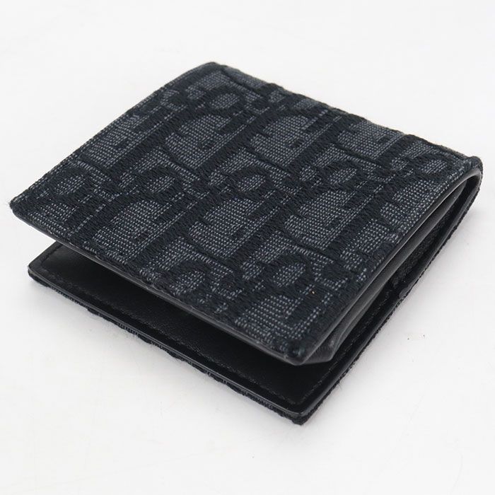 Dior Coin Case Oblique Purse Jacquard — view 2
