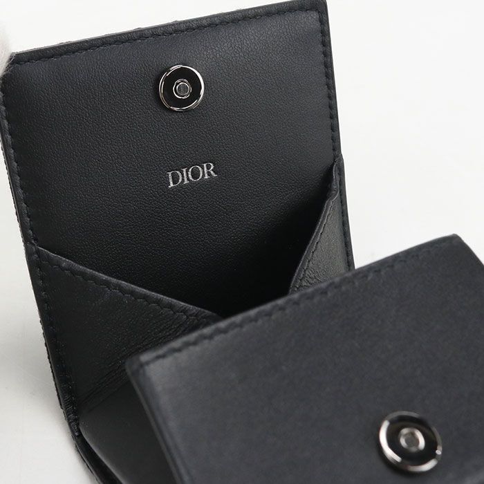 Dior Coin Case Oblique Purse Jacquard — view 5