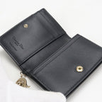 Dior Blue Card Holder Lady Dior Business Lambskin — view 3