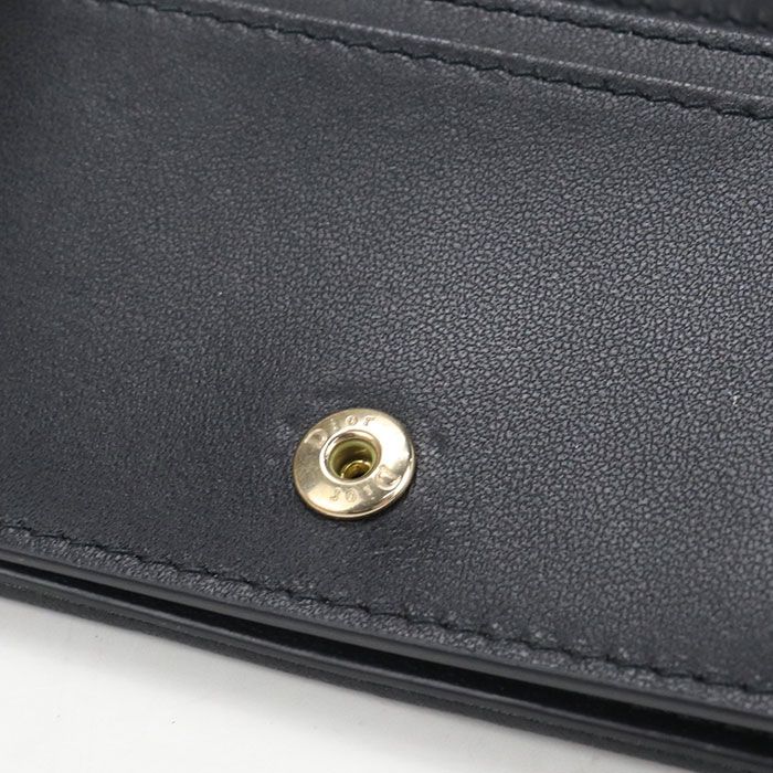 Dior Blue Card Holder Lady Dior Business Lambskin — view 5