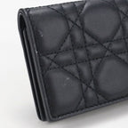 Dior Blue Card Holder Lady Dior Business Lambskin — view 7