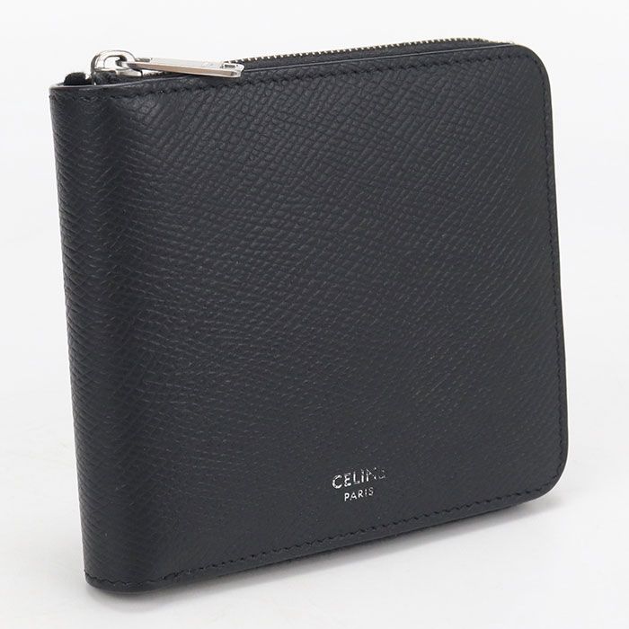 Celine Zip Bifold Wallet Calfskin