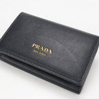 Prada Leather Card Case Business Holder Calf — view 6