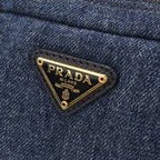 Prada Triangle Pouch Denim — view 5