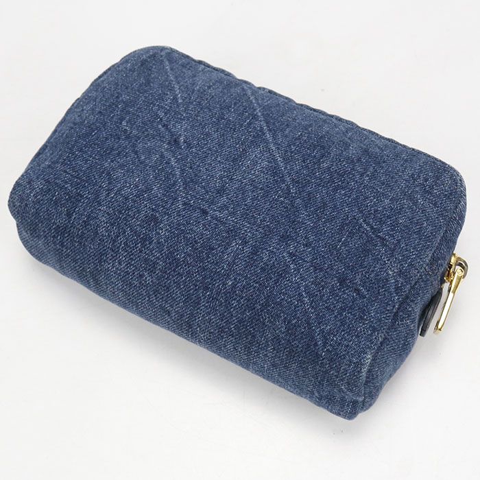 Prada Triangle Pouch Denim — view 2