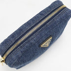 Prada Triangle Pouch Denim — view 7