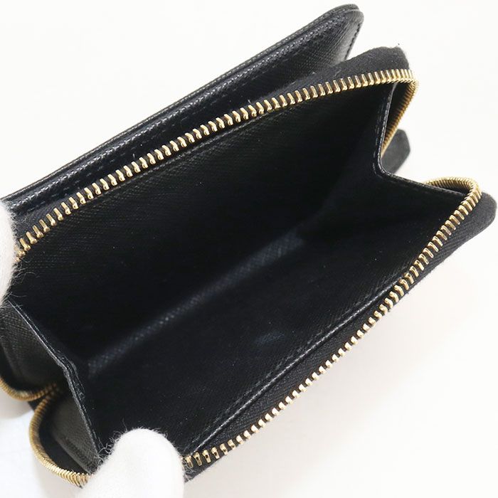 Prada Saffiano Triangle Bifold Wallet Leather — view 5
