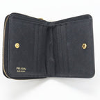 Prada Saffiano Triangle Bifold Wallet Leather — view 3