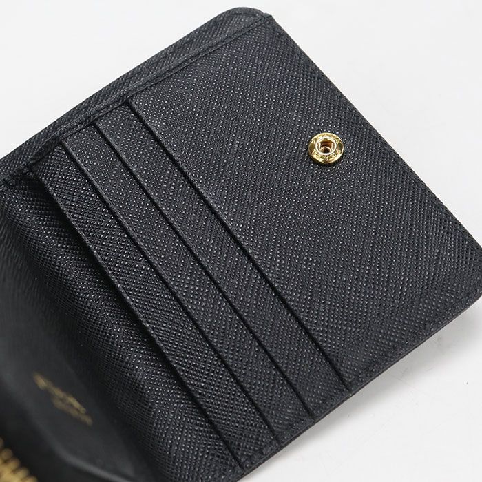 Prada Saffiano Triangle Bifold Wallet Leather — view 8