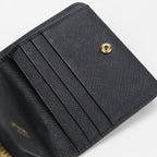Prada Saffiano Triangle Bifold Wallet Leather — view 8