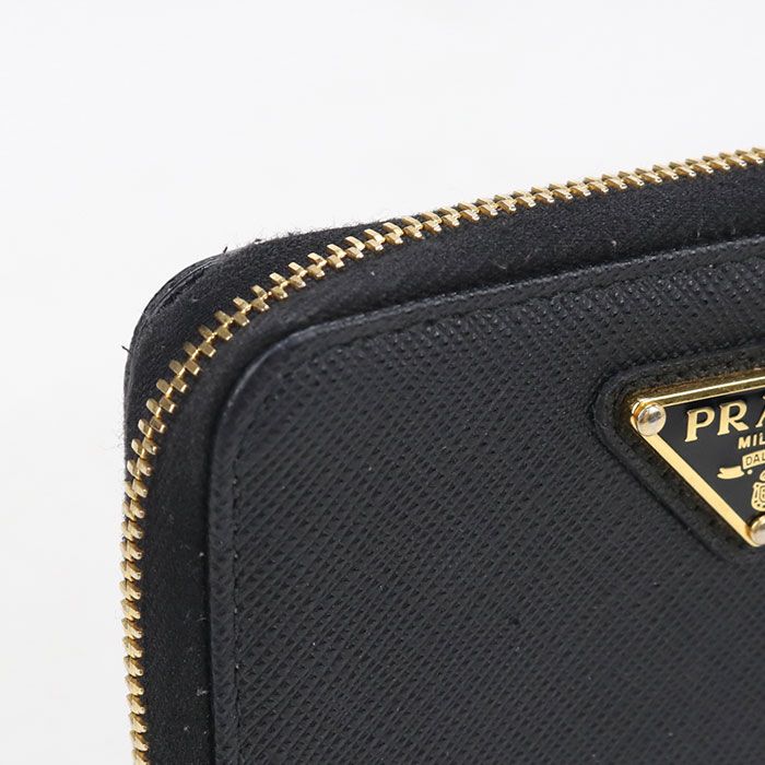 Prada Saffiano Triangle Bifold Wallet Leather — view 7
