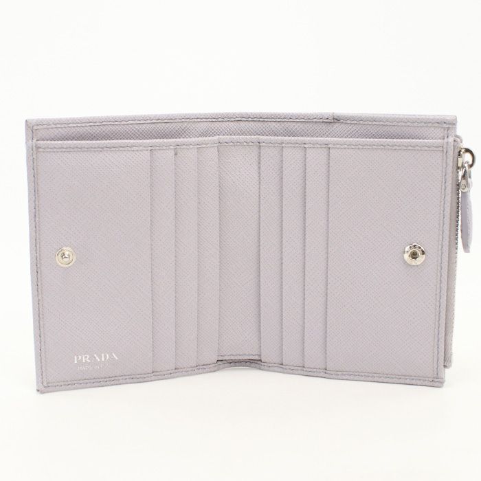 Prada Saffiano Triangle Wallet Bifold Calf — view 3