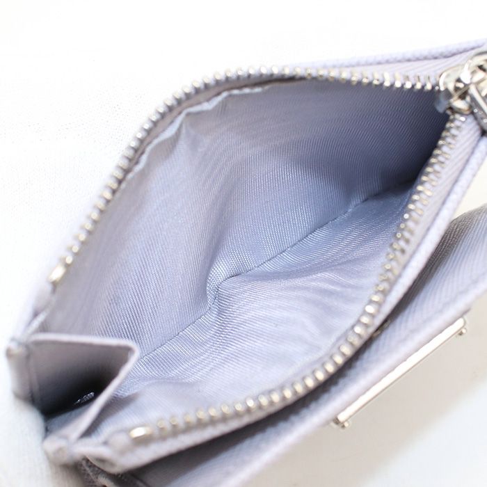 Prada Saffiano Triangle Wallet Bifold Calf — view 5
