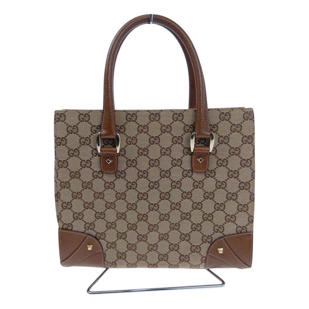 Gucci Handbag GG Canvas Leather Beige