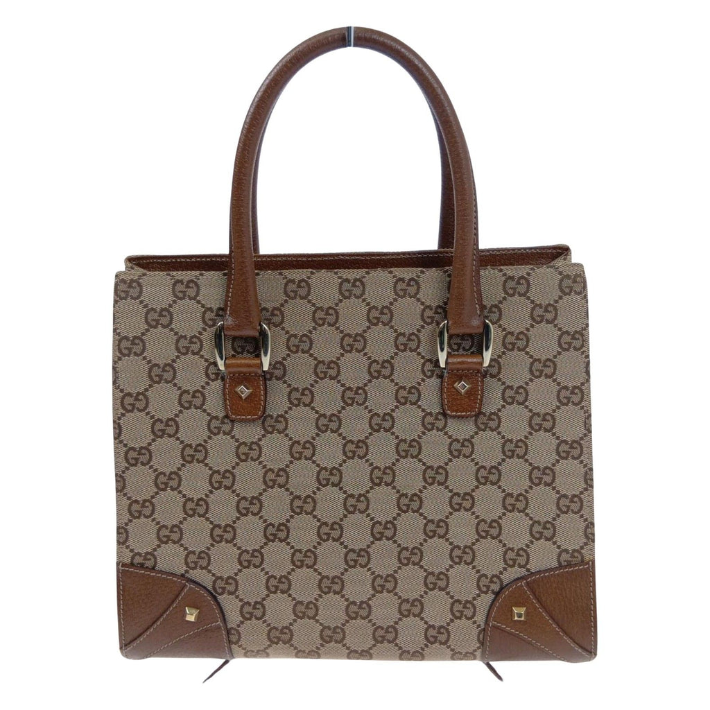 Gucci Handbag GG Canvas Leather Beige — view 2