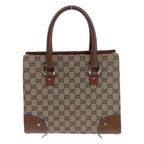 Gucci Handbag GG Canvas Leather Beige — view 2