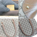 Gucci Handbag GG Canvas Leather Beige — view 9
