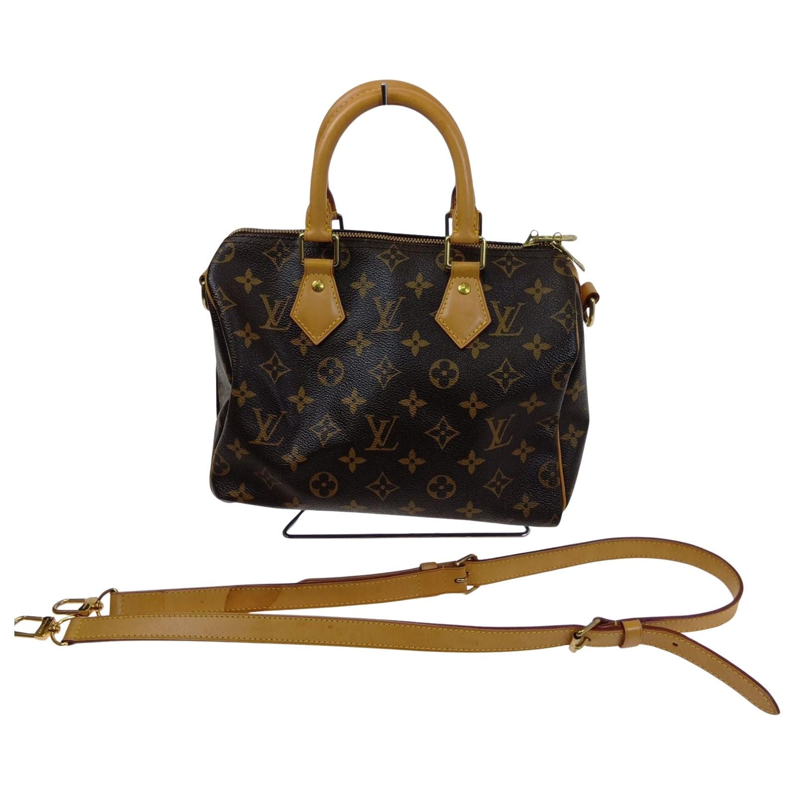 Louis Vuitton 2-Way Bag Monogram Speedy Bandouliere 25 Brown